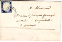 SARDE 20C LETTRE ST PIERRE ALBIGNY 1857 LETTRE RANDENS SAVOIE
