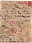 FM ROUGE LETTRE MADAGASGAR 1952 + DIVERSES REEXPEDITIONS