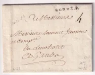 MARQUE CONDE NORD 1753 LENAIN N°3 INDICE 22 POUR GAND BELGIQUE