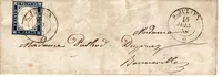SARDE 20C BELLES MARGES LETTRE S. JULIEN 15 JUIN 1858 POUR BONNEVILLE
