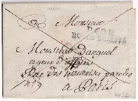 MARQUE REVOLUTIONNAIRE P60P BOURG EGALITE SEINE BOURG LA REINE POUR PARIS 1807 INDICE 22