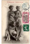 MADAGASCAR 10C CHIFFRE 33 AU RECTO CARTE POUR PARIS REEX SEMEUSE LEVEE EXCEPTIONNELLE 28.7.1910 RARE