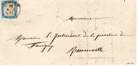 SARDE 20C LAITEUX LETTRE REIGNIER 16 GIU 1857 LETTRE JOLIE PIECE