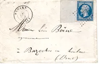 N° 14 GRAND BDF PETITE LETTRE  TROARN 1862 CALVADOS