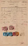 MERSON 1FRX2+ 50C PASTEUR X3+ SEMEUSE 20C+5C JAUNE PROCES VERBAL TELEPHONIQUE WIWERSHEIM 19.3.25