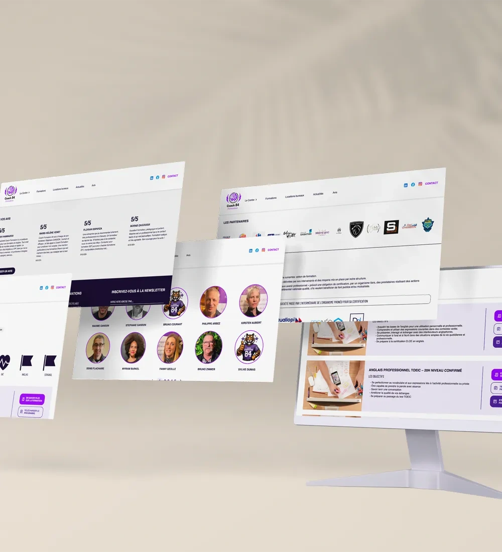 Maquette site internet Vitrine ou E-Commerce