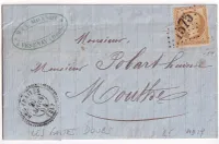 N°21 GC 1575 LES FRAITES DOUBS CAD TYPE 22 POUR MOUTHE