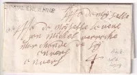 MARQUE DE VALENCIENNES NORD 1708 LENAIN N°2 INDICE 19 POUR ANVERS BELGIQUE