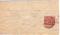 MOUCHON 10C N° 116 AU VERSO PETITE BANDE COMPLET JOURNAUX PP 88 1902 POUR ALSACE