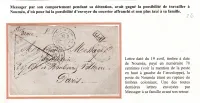 LETTRE DE NOUMEA DU 19 AVRIL 1876 D'UN BAGNARD LIBERE OBLITERATION TRIANGLE PD POUR PARIS COMMUNE DE PARIS