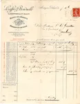 SEMEUSE 10C PERFORE L&B FACTURE OUVERTE LESAFFRE BONDUELLE LILLE NORD 1909