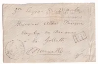 GUERRE 1870 CAMPS DES ALPINES ST REMY DE PROVENCE BOUCHES DU RHONE POUR MARSEILLE SIGNE BAUDOT