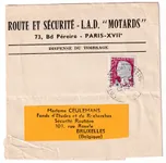 N°1263 DECARIS SEUL SUR BANDE DE JOURNAL ETRANGER 4EME ECHELON PARIS 1963 POUR BRUXELLES BELGIQUE