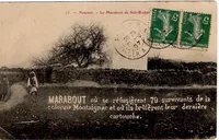 SEMEUSE 5C PAIRE AU RECTO CARTE NEMOURS ALGERIE TAD BAT A VAP TANGER A ORAN 1907