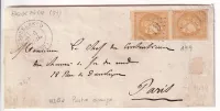 N°43Ba BISTRE ORANGE GC 1419 ESQUEBECQ NORD POUR PARIS