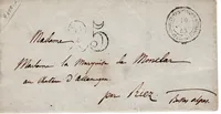 LETTRE CORPS EXPEDITIONNAIRE ITALIE 2E DIVISION 1853 + TAXE 25DT + AVEC TEXTE ROME