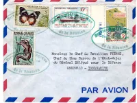 MALGACHE DIVERS LETTRE AVION STATION METEO TROMELIN DE LA REUNION 1953  RARE