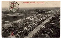 KOUANG TCHEOU 5C  FORT BAYARD INDOCHINE 1910 AU RECTO CARTE TONKIN
