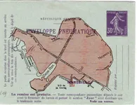 ENTIER 30CSEMEUSE VIOLET VIOLET ENVELOPPE PNEUMATIQUE MARSEILLE NEUF SUPERBE