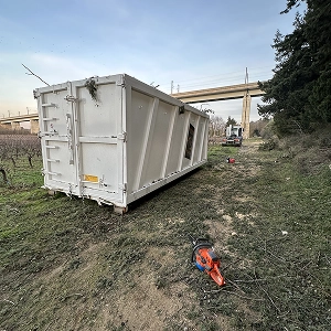 Benne de 3m³ pour déchets légers