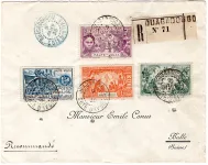 COTE D'IVOIRE SERIE EXPO COLONIALE 1931 LETTRE REC OUAGADOUDOU 1935 COTE D'IVOIRE   POUR BULLE SUISSE