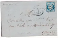 N°60 GC ET CAD TYPE 17 EN BLEU GC 223 AULNAY SUR ODON CALVADOS POUR SOURDEVAL MANCHE