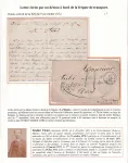 LETTRE ERITE DE L'ILE DE GOREE SENEGAL 17 NOV 1872 ESCALE DE TRANSPORT D'UN COMMUNARD EN ROUTE POUR LA NOUVELLE CALEDONIE FRAGATE LA SIBYLLE POUR PARIS COMMUNE DE PARIS