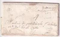 MARQUE DE DOUAY NORD DE 1686 LENAIN N°1 POUR GAND BELGIQUE INDICE 21