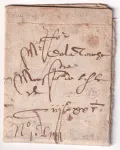 LETTRE DE 1598 AVEC MENTION DE PORT CERTIFICAT ROUMET INDICE 29