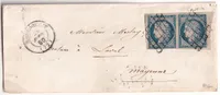 N°4 PAIRE PETIT BDF GRILLE RAMBOUILLET SEINE ET OISE POUR MAYENNE SIGNE CALVES
