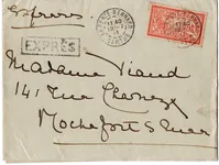 MERSON 40C SEUL LETTRE EXPRES LA FERTE BERNARD 12.7.1911 SARTHE AU TARIF