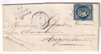 N°4 GRILLE + CURSIVE 45 TOURNON D'AGENAIS LOT ET GARONNE POUR ANGOULEME CHARENTE