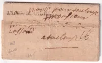 ARMEE DES FLANDRES TEXTE DU CAMP DE GAND BELGIQUE 1708 POUR TOULOUSE